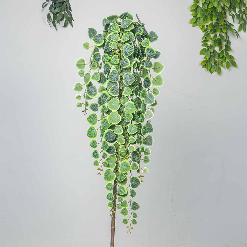 60-80cm Artificial Hanging Vin - Rattan Plant Basket ulasan dan harga