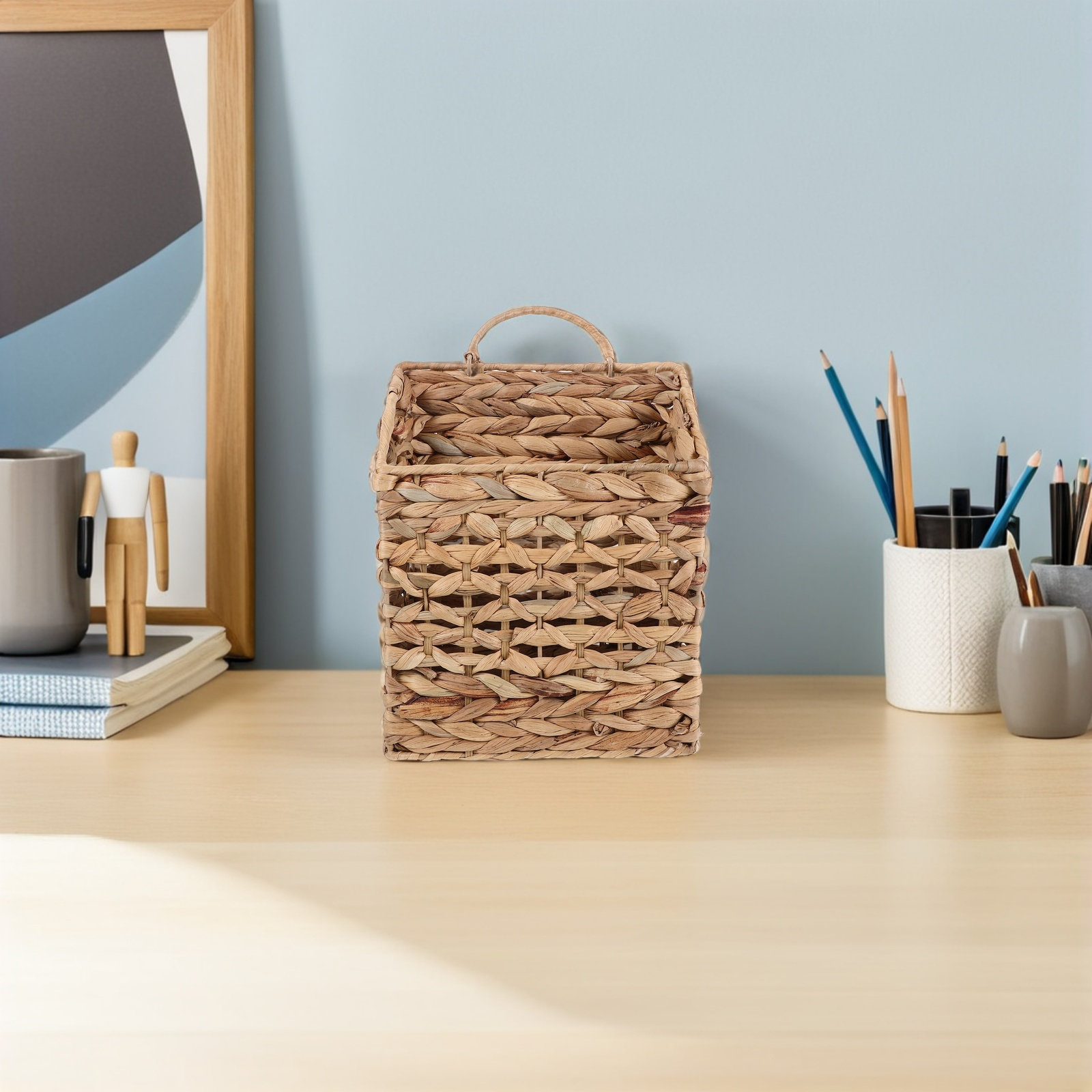 Wicker Hanging Storage Basket  - Rattan Plant Basket ulasan dan harga