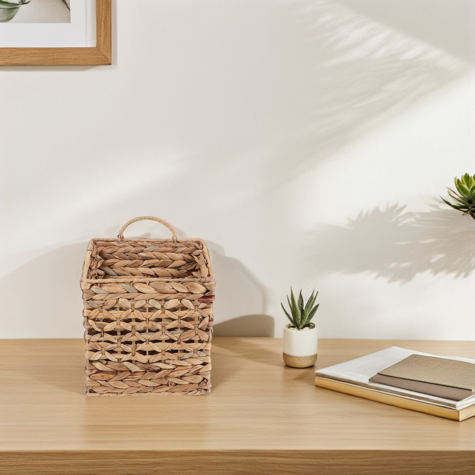 Wicker Hanging Storage Basket  - Rattan Plant Basket ulasan dan harga