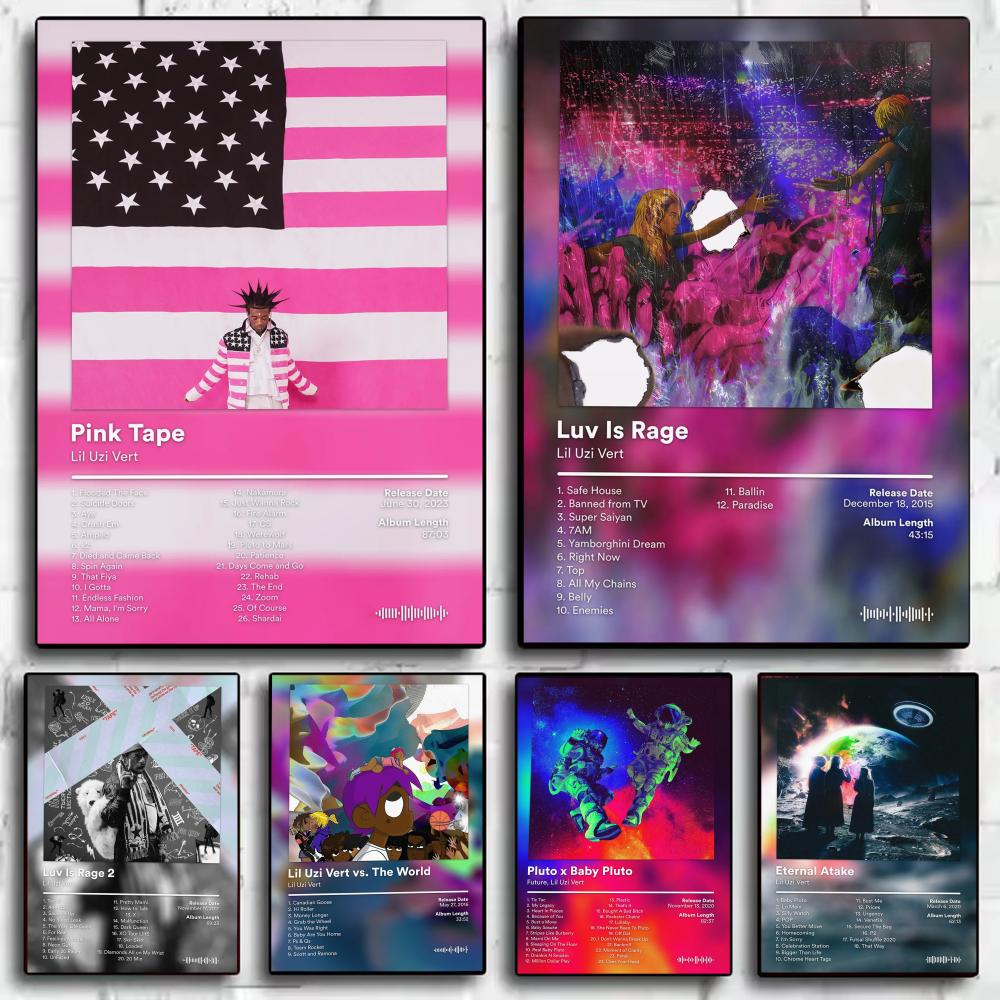 Lil U-Uzi V-Vert Album Poster  - Home Decor Living Room Ideas ulasan dan harga