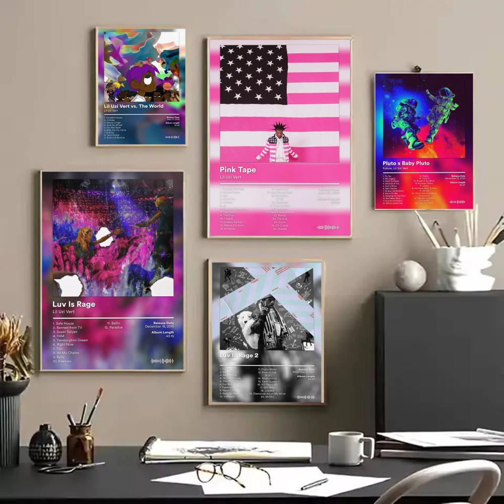 Lil U-Uzi V-Vert Album Poster  - Home Decor Living Room Ideas ulasan dan harga