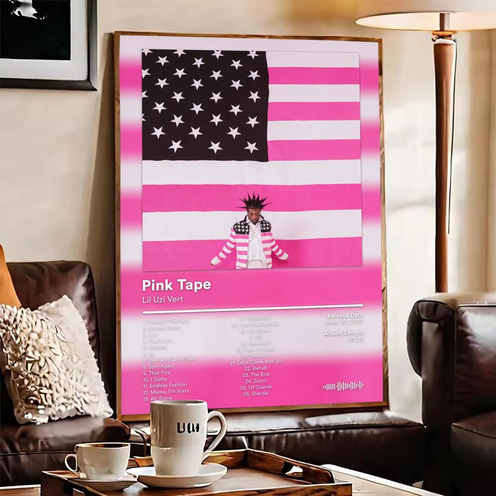 Lil U-Uzi V-Vert Album Poster  - Home Decor Living Room Ideas ulasan dan harga