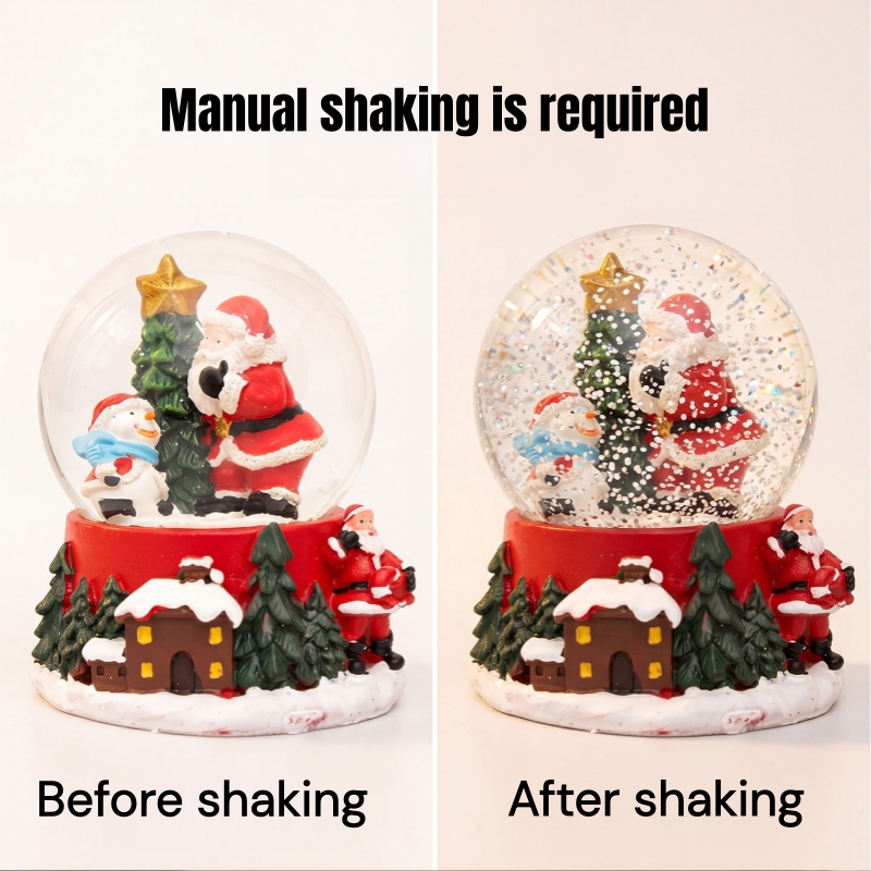 Non-Luminous Santa Claus Snow  - Home Decor Xmas Gifts ulasan dan harga