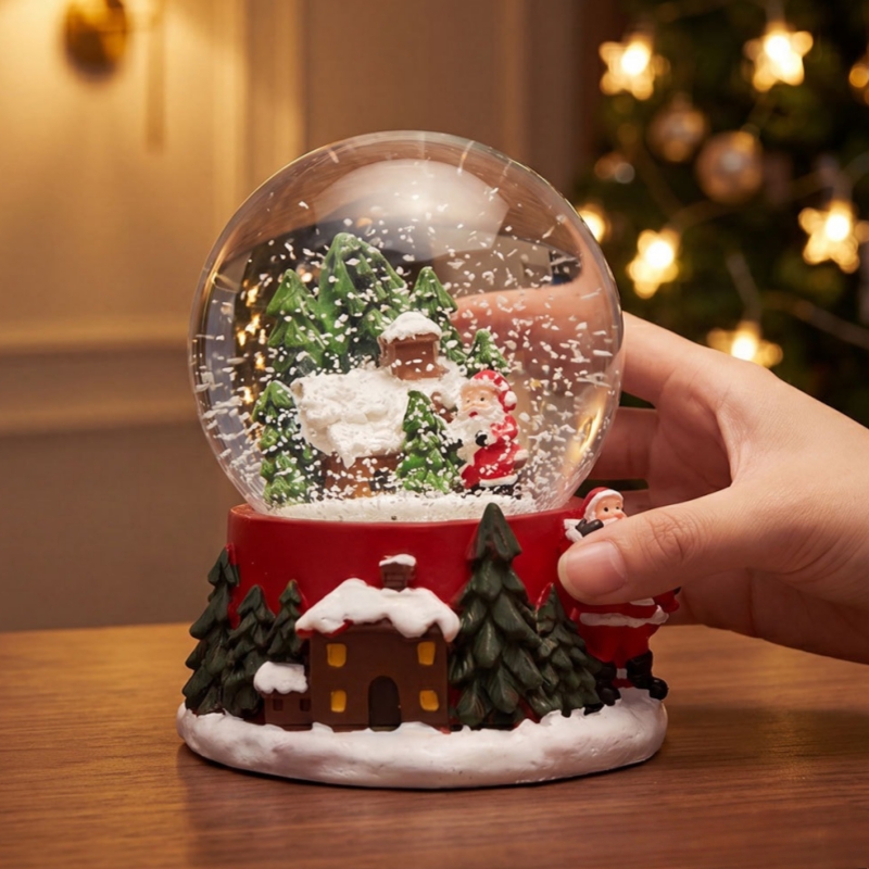 Non-Luminous Santa Claus Snow  - Home Decor Xmas Gifts ulasan dan harga