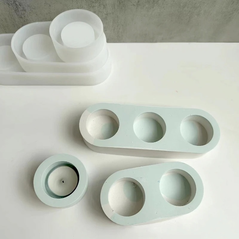 Concrete Candlestick Silicone  - Home Decor Manufacturers ulasan dan harga