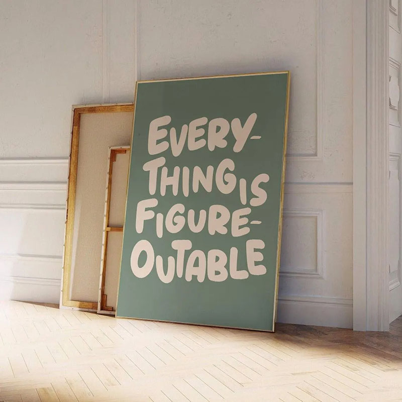 No frame 1pc Inspirational Quo - Home Decor Quotes Ideas ulasan dan harga