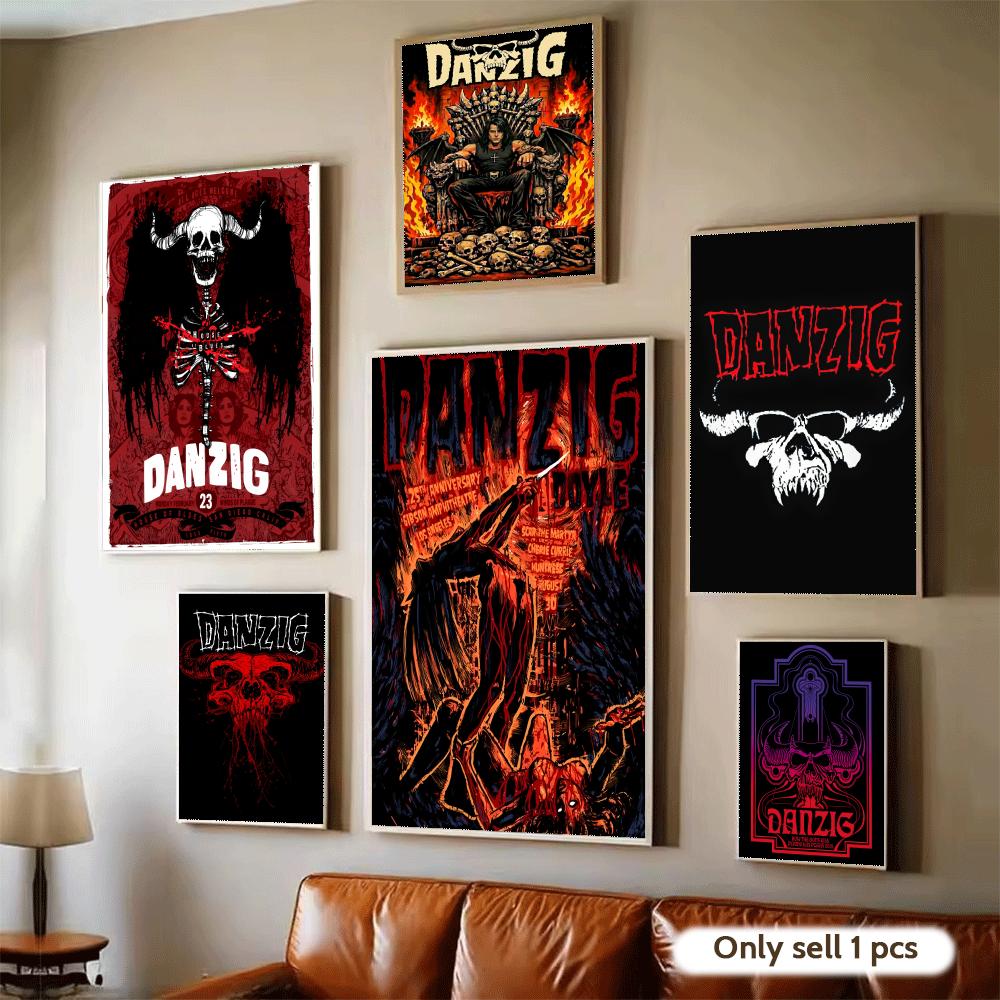 Heavy Metal Band D-Danzig Post - Home Decor Living Room Ideas ulasan dan harga