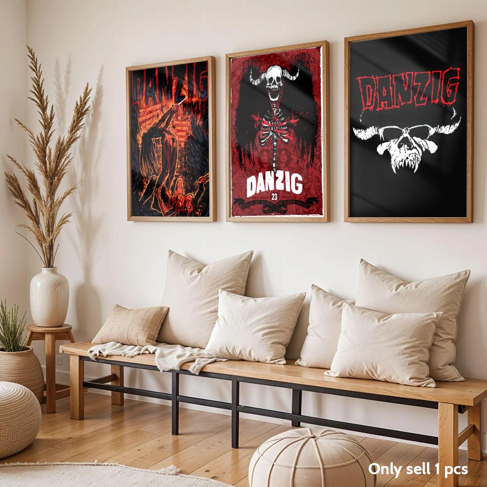 Heavy Metal Band D-Danzig Post - Home Decor Living Room Ideas ulasan dan harga