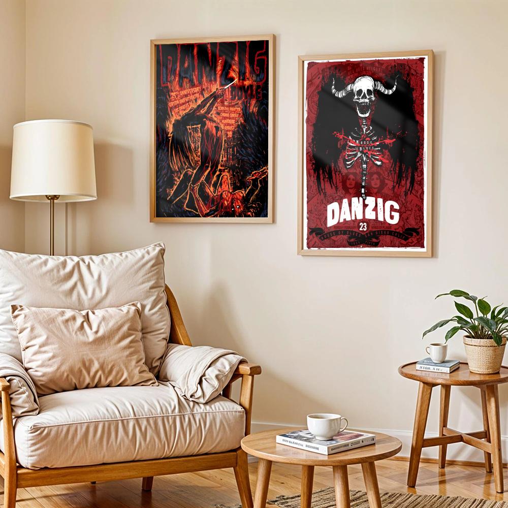 Heavy Metal Band D-Danzig Post - Home Decor Living Room Ideas ulasan dan harga