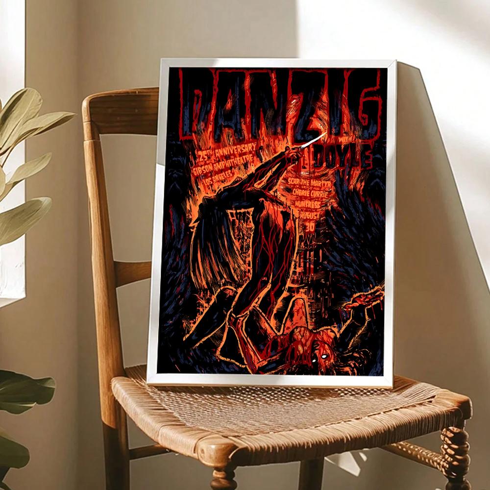 Heavy Metal Band D-Danzig Post - Home Decor Living Room Ideas ulasan dan harga