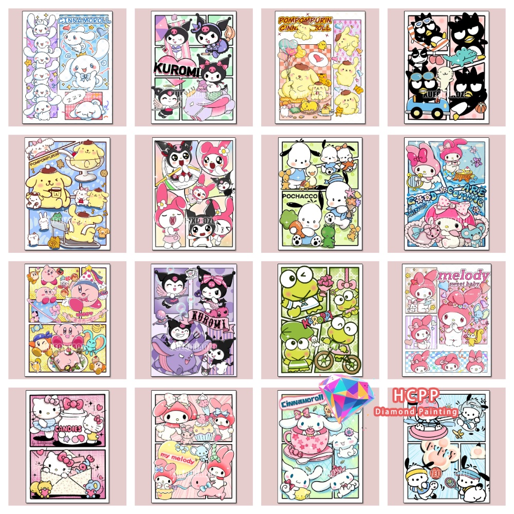 Kuromi Hello Kitty Diamond Pai - Home Decor Korea ulasan dan harga