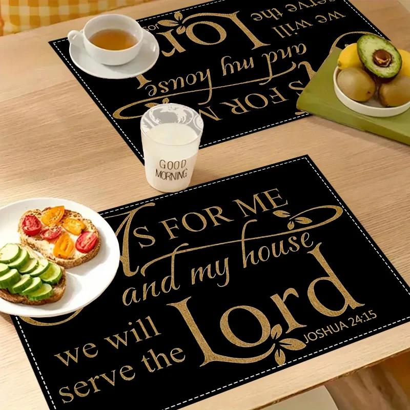 4Pcs Inspirational Linen Place - Home Decor Quotes Ideas ulasan dan harga