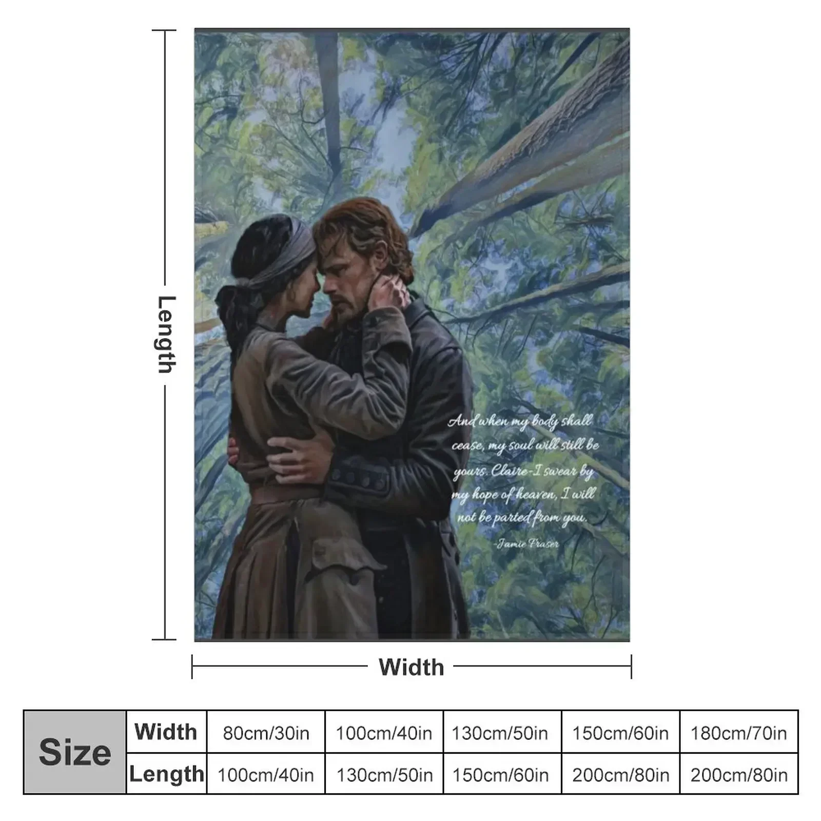 Jamie and Claire Fraser/Outlan - Home Decor Quotes Ideas ulasan dan harga