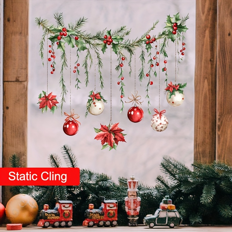 Christmas Windows Sticker Merr - Home Decor Xmas Gifts ulasan dan harga