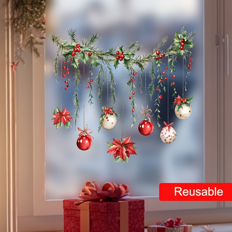 Christmas Windows Sticker Merr - Home Decor Xmas Gifts ulasan dan harga