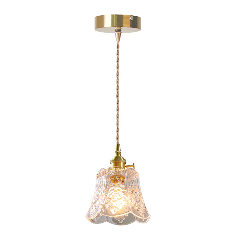 Retro Glass Pendant Light Eleg - Home Decor Living Room Ideas ulasan dan harga