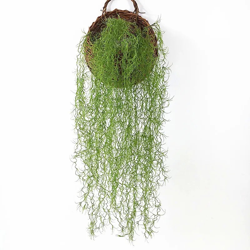 1/3/5pcs Air Grass Green Plant - Rattan Plant Basket ulasan dan harga