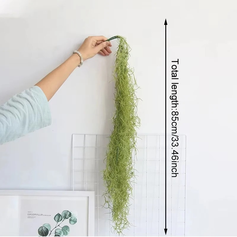 1/3/5pcs Air Grass Green Plant - Rattan Plant Basket ulasan dan harga