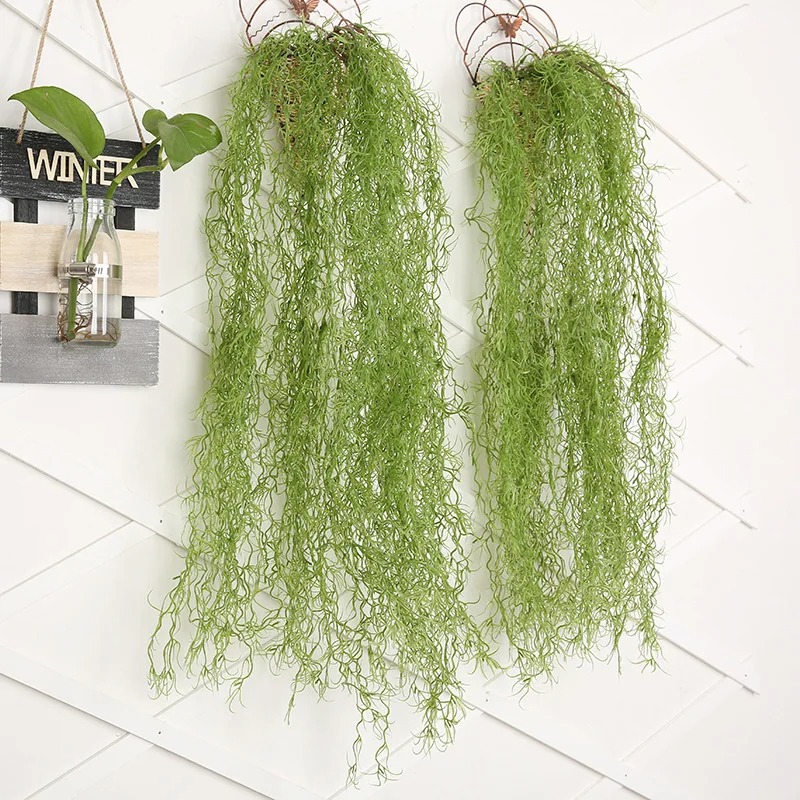 1/3/5pcs Air Grass Green Plant - Rattan Plant Basket ulasan dan harga