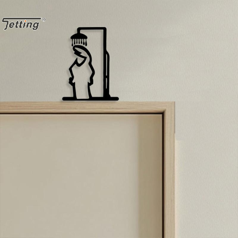 Black Shower Figure Wall Decor - Home Decor Minimal ulasan dan harga