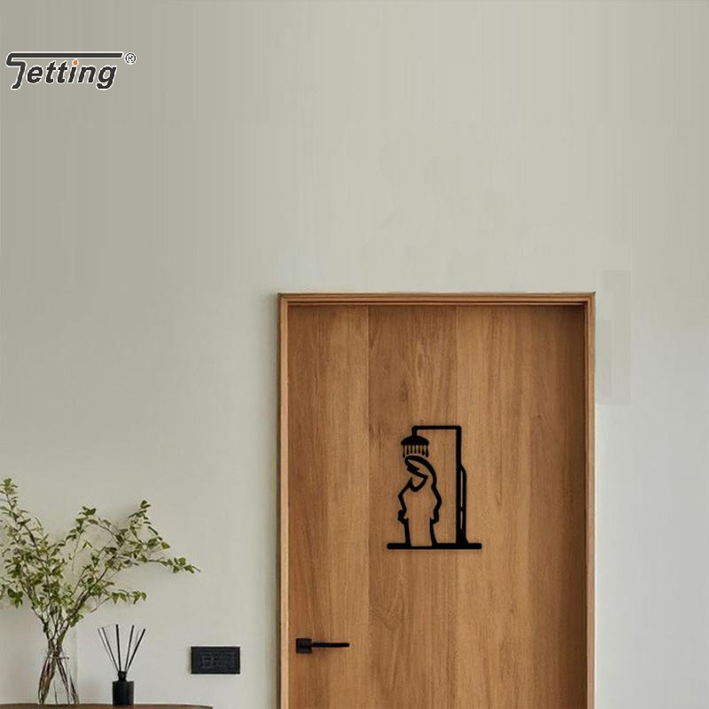 Black Shower Figure Wall Decor - Home Decor Minimal ulasan dan harga