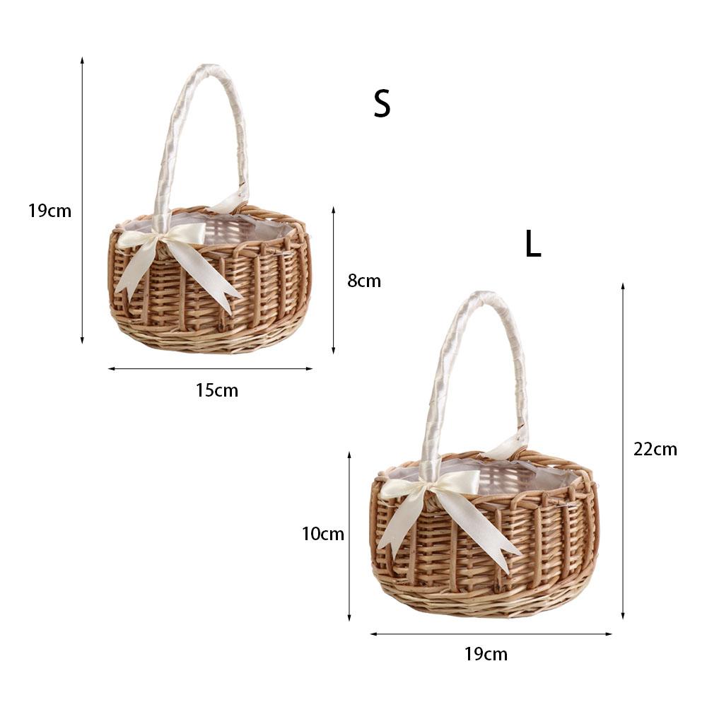 Bow Tie Photo Props For home F - Rattan Plant Basket ulasan dan harga