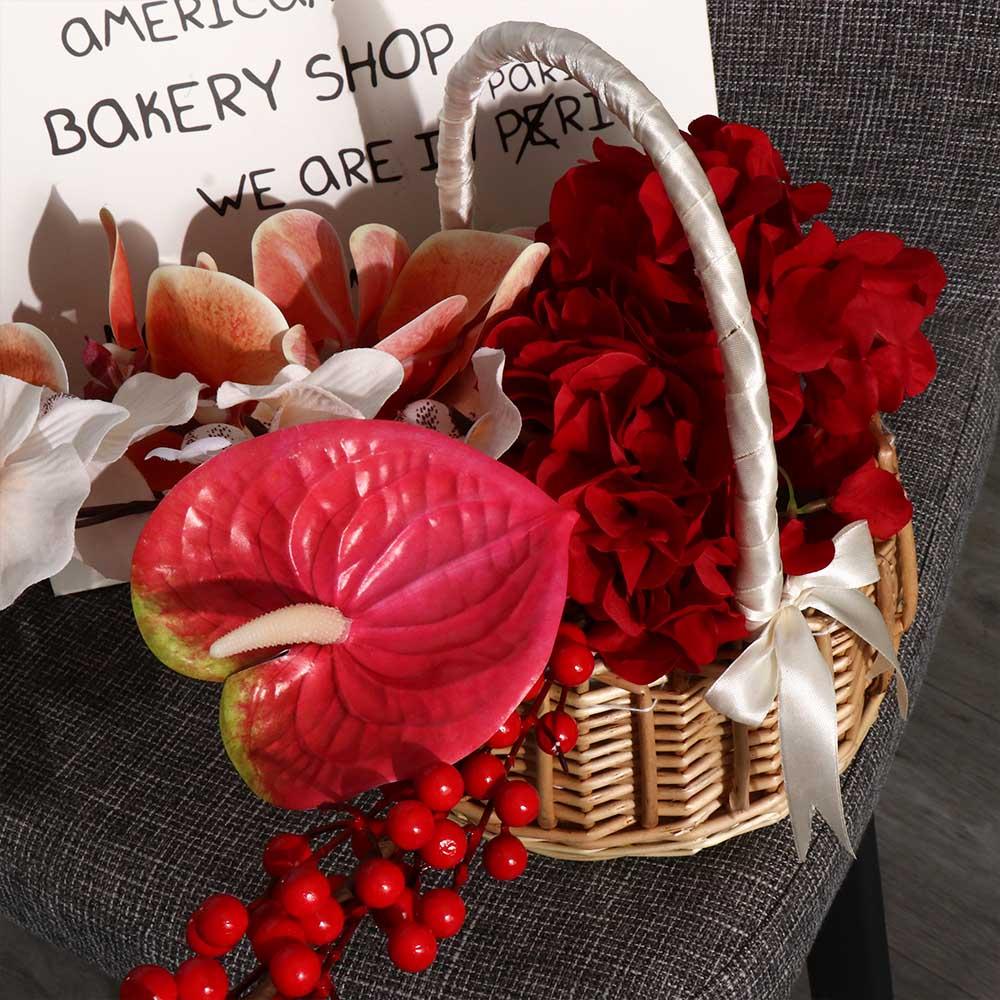 Bow Tie Photo Props For home F - Rattan Plant Basket ulasan dan harga