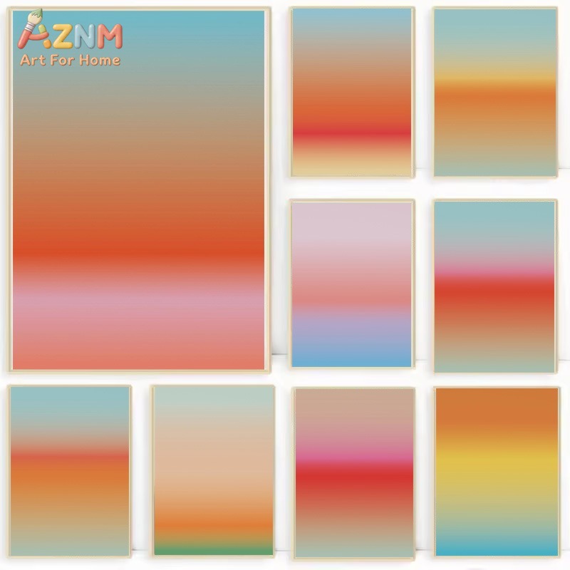 AZNM Modern Abstract Gradient  - Home Decor Minimal ulasan dan harga