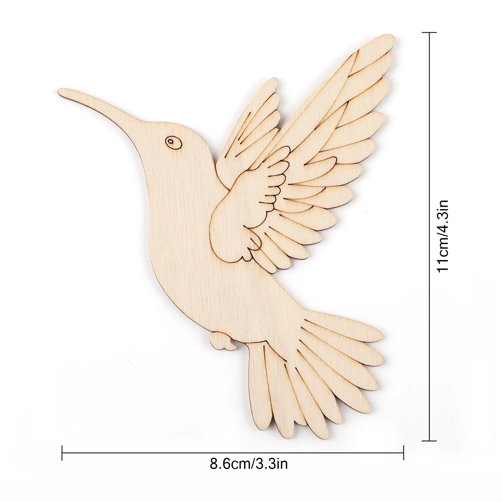 10pcs Unfinished Wood Animal B - Home Decor Painting ulasan dan harga
