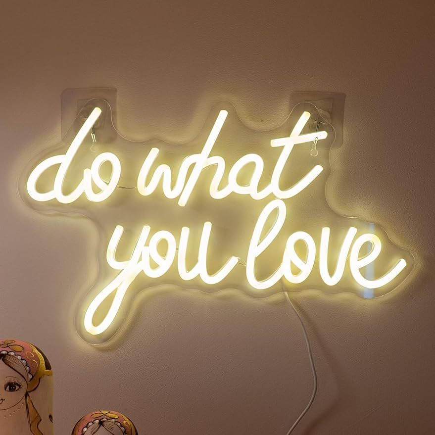 Do What You Love Neon Sign LED - Home Decor Quotes Ideas ulasan dan harga