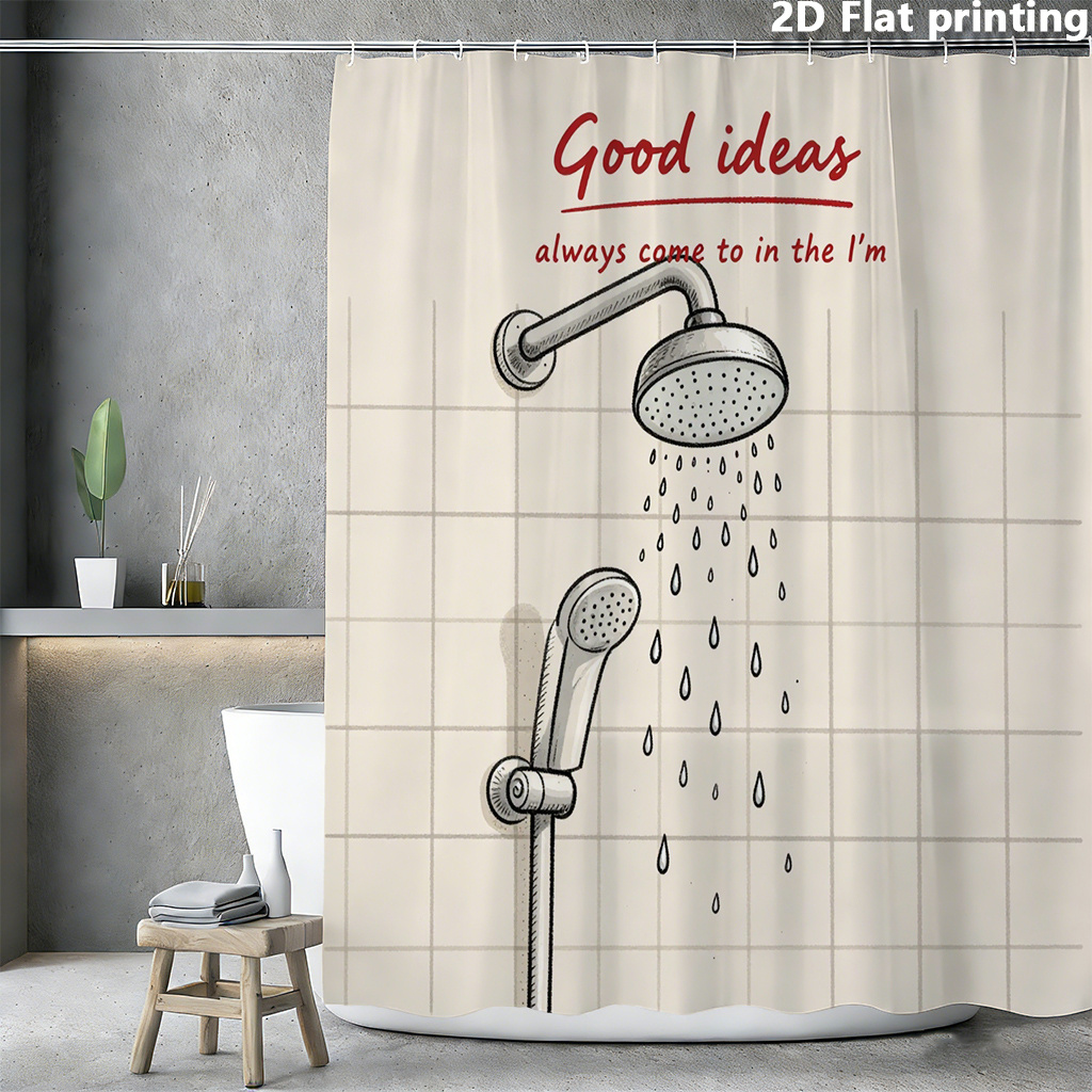 Funny Shower Curtain, Good Ide - Home Decor Quotes Ideas ulasan dan harga