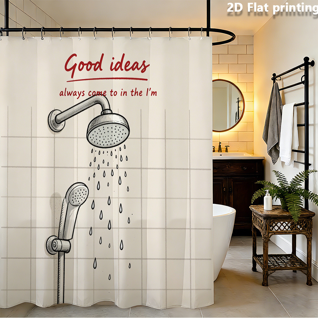 Funny Shower Curtain, Good Ide - Home Decor Quotes Ideas ulasan dan harga