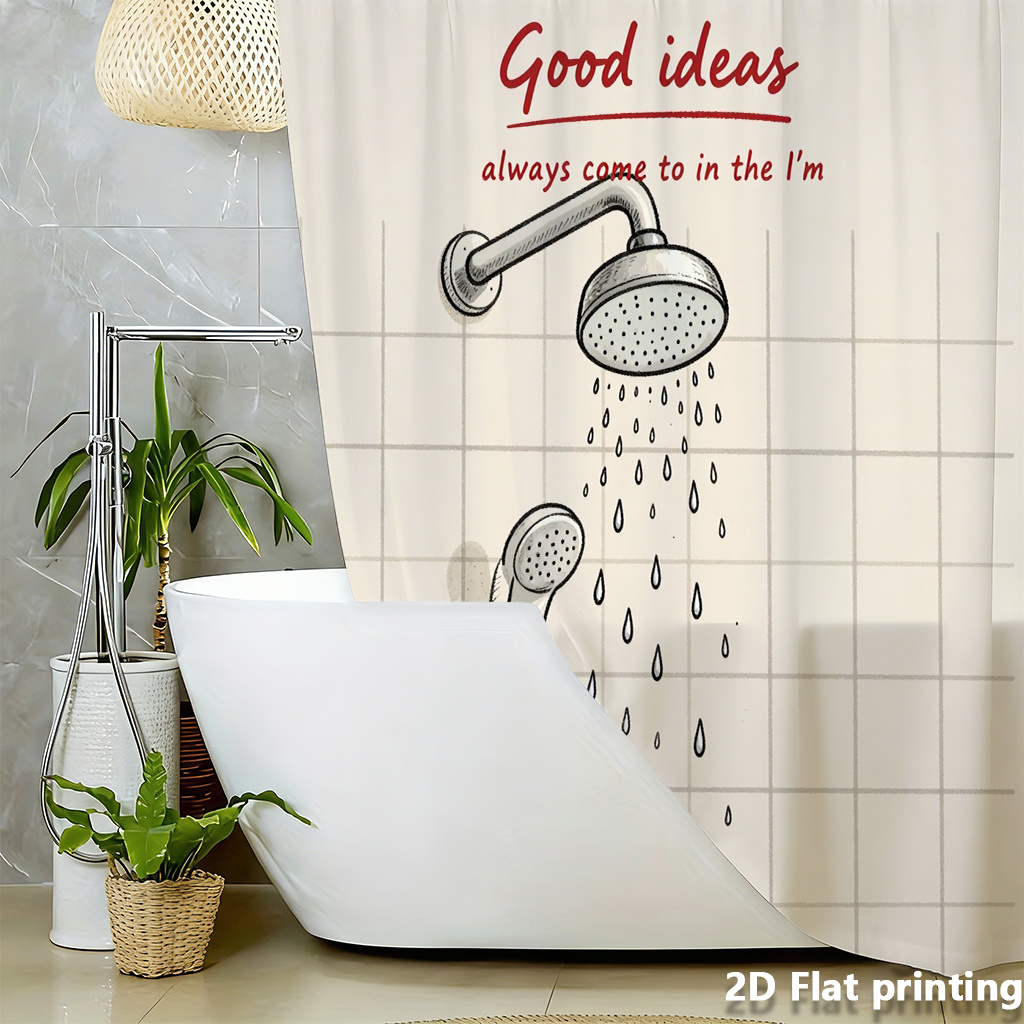 Funny Shower Curtain, Good Ide - Home Decor Quotes Ideas ulasan dan harga