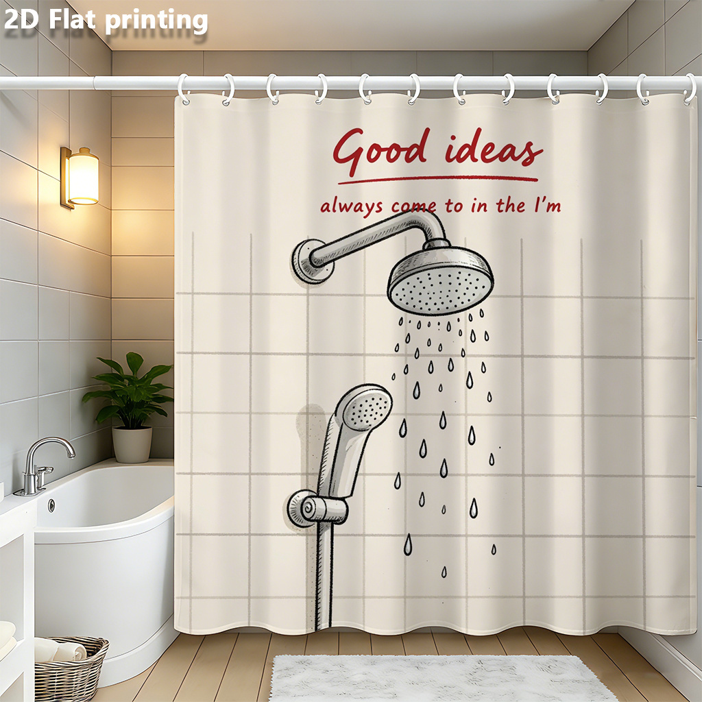 Funny Shower Curtain, Good Ide - Home Decor Quotes Ideas ulasan dan harga