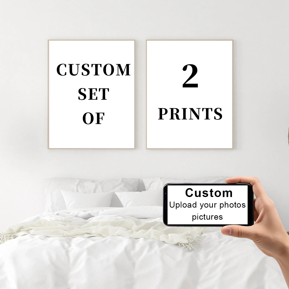 2pcs/set Custom Canvas Prints  - Home Decor Furniture ulasan dan harga