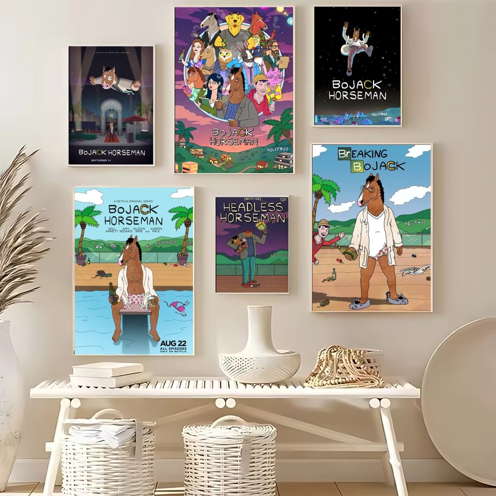 B-BoJack Cartoon H-Horseman Po - Home Decor Living Room Ideas ulasan dan harga