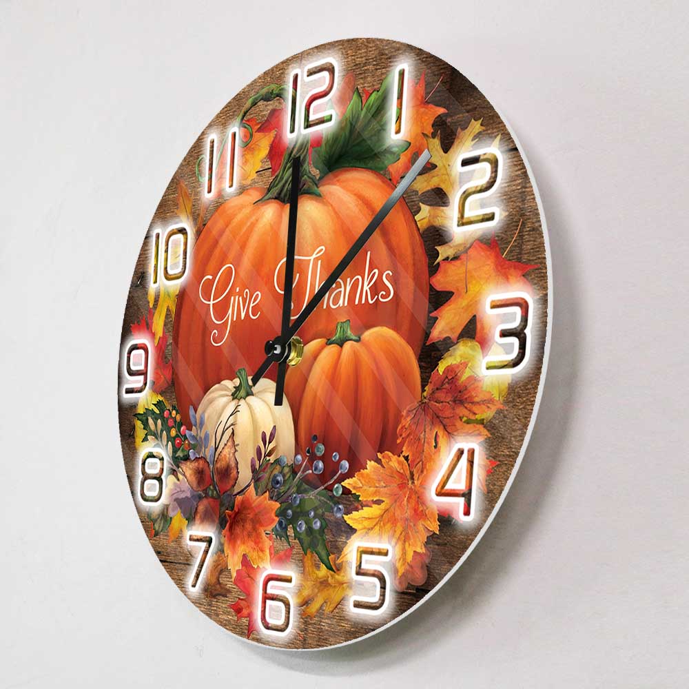 Give Thanks Blessed Wall Clock - Home Decor Living Room Ideas ulasan dan harga