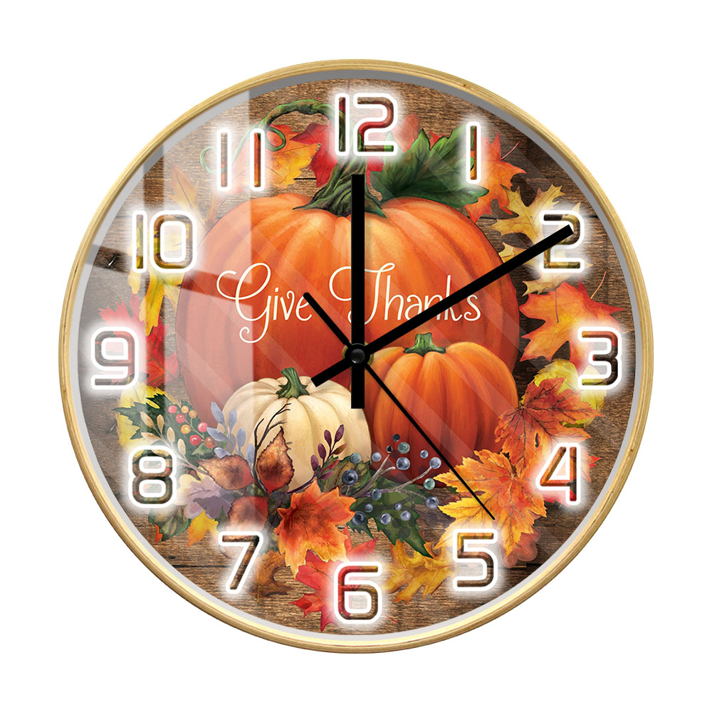 Give Thanks Blessed Wall Clock - Home Decor Living Room Ideas ulasan dan harga
