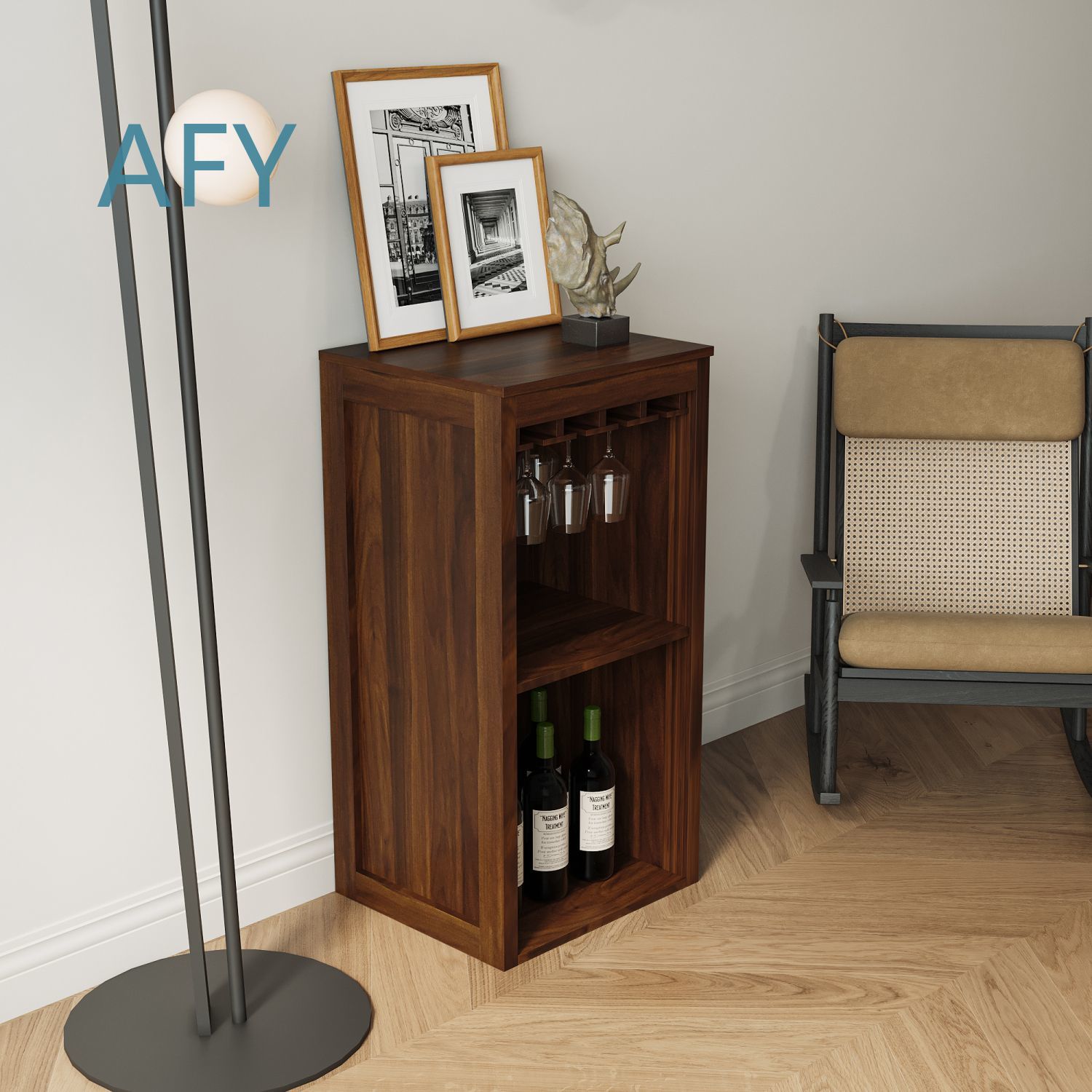Brown Walnut Color Modular Win - Muji Home Storage ulasan dan harga