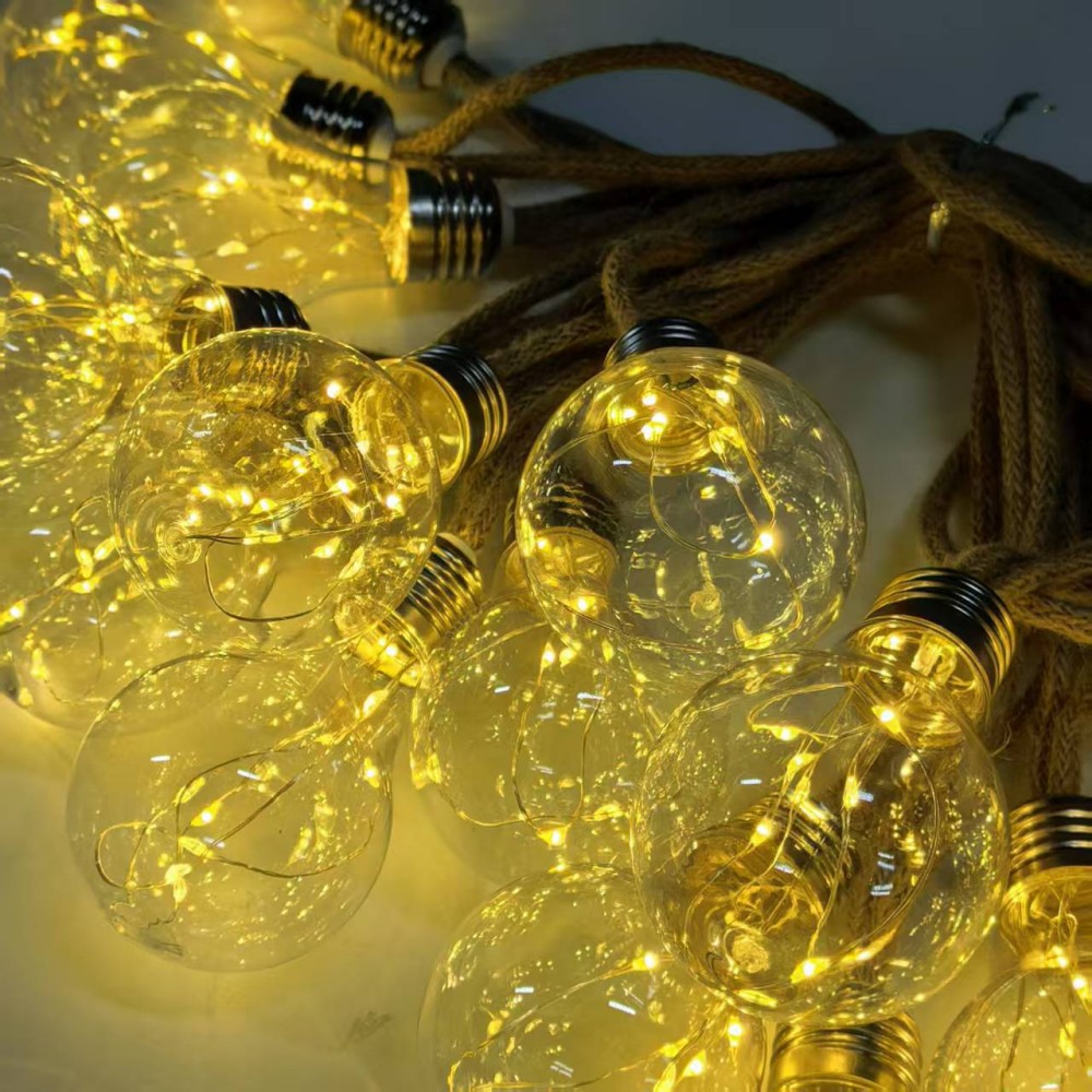 5M10LED Vintage Hemp Rope Edis - Rope Light Decoration ulasan dan harga