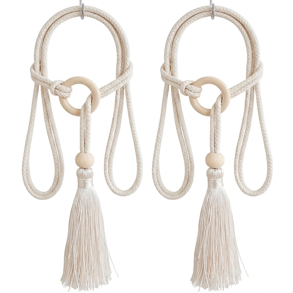 Curtain Tiebacks 1 Pair Modern - Rope Light Decoration ulasan dan harga
