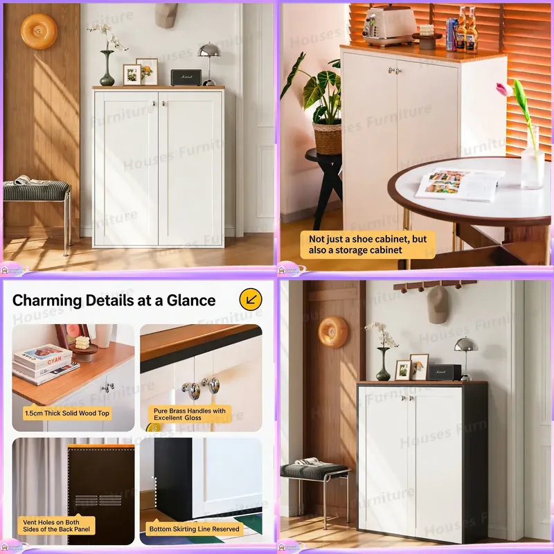 Modern Shoe Cabinet Storage Or - Home Decor Furniture ulasan dan harga