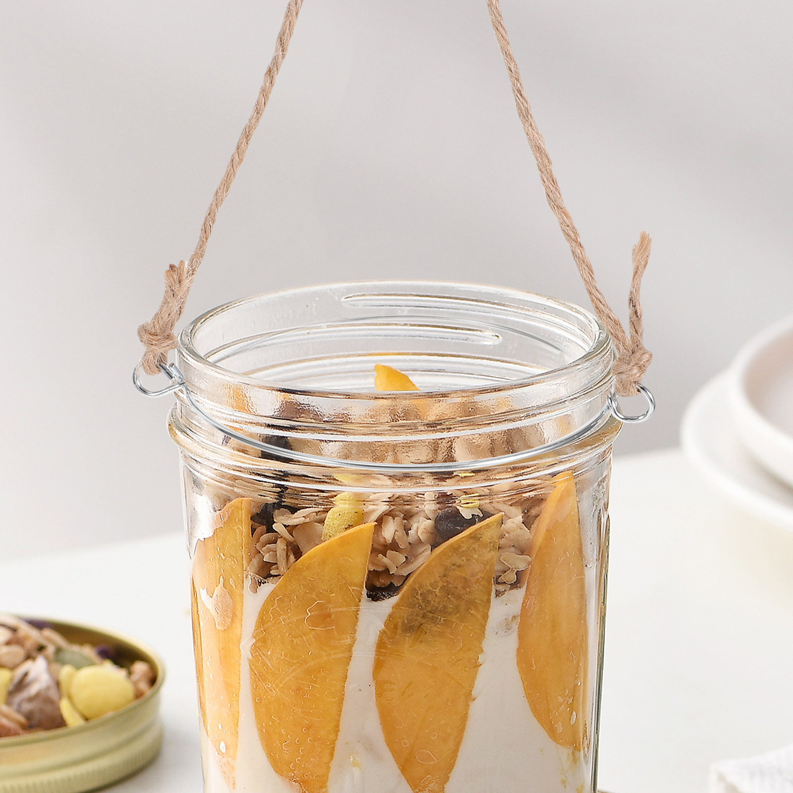6Pcs Jar Hangers Heavy Duty St - Rope Light Decoration ulasan dan harga