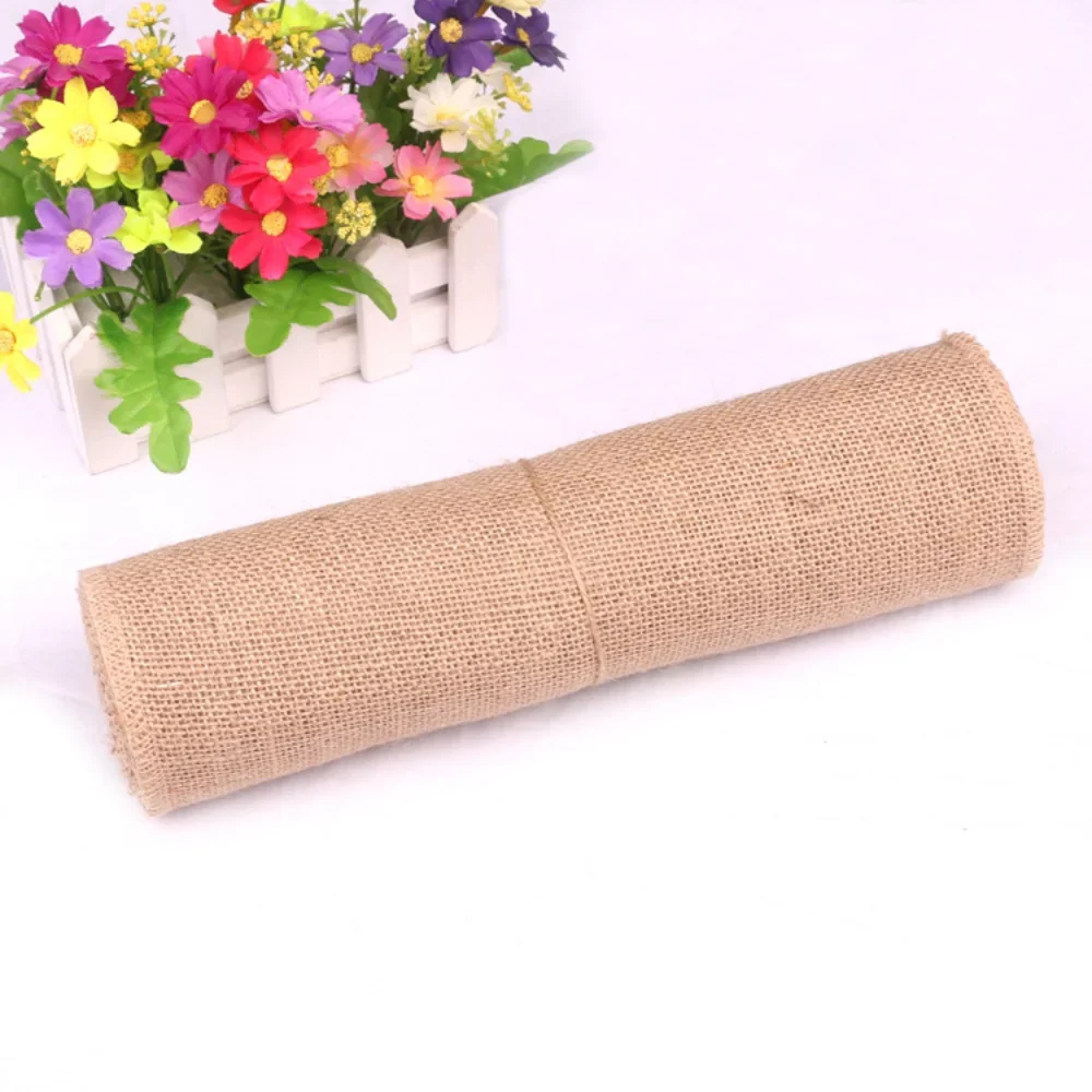New Desig Beige Burlap Roll 30 - Linen Table Runner ulasan dan harga