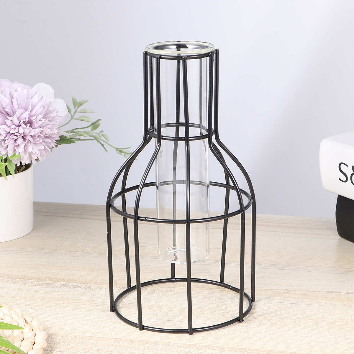 1Pcs Hydroponics Long Neck Flo - Home Decor Vase With Flowers ulasan dan harga