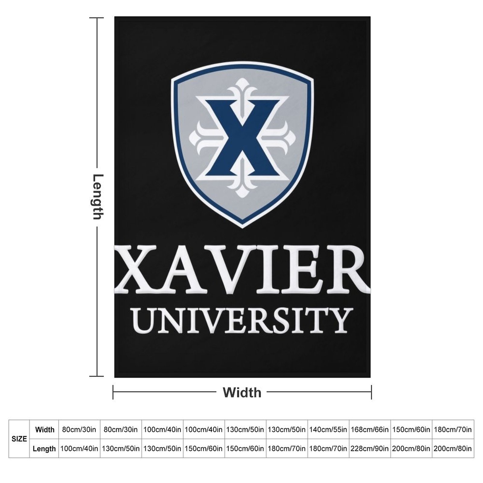 Xavier University Throw Blanke - Xavier Home Decor ulasan dan harga