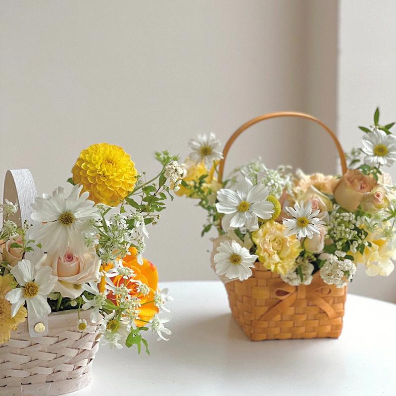 New Willow Rattan Bride Flower - Rattan Plant Basket ulasan dan harga