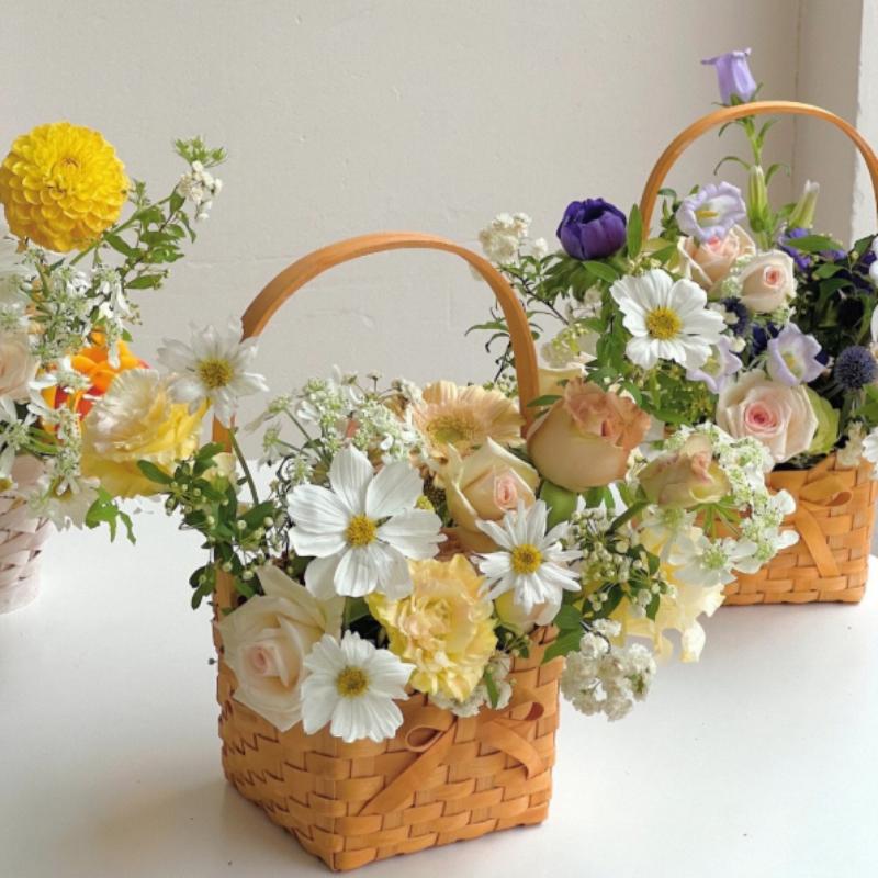 New Willow Rattan Bride Flower - Rattan Plant Basket ulasan dan harga