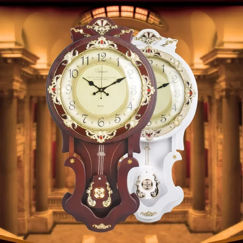 Nordic Large Wall Clock Wood V - Home Decor Living Room Ideas ulasan dan harga