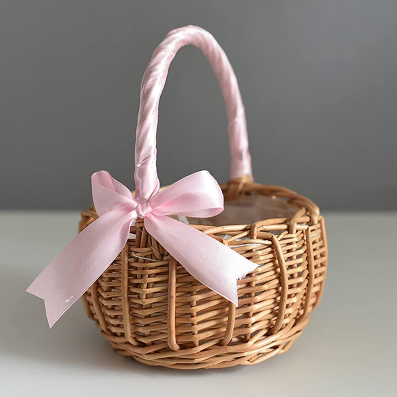 Handmade Storage Rack Woven Fl - Rattan Plant Basket ulasan dan harga